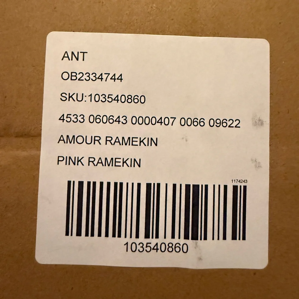 Anthropologie Amour Ramekin | Pink | NIB